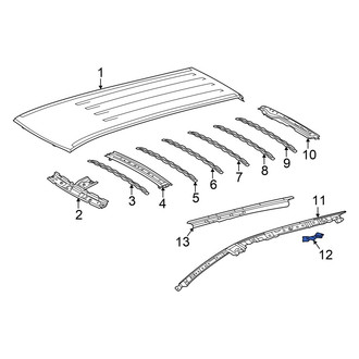 Toyota OE - Left Roof Side Rail Bracket