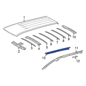 Toyota OE - Right Outer Roof Side Rail