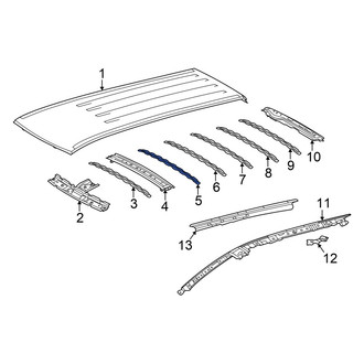 Toyota OE - Center Front Roof Panel Reinforcement