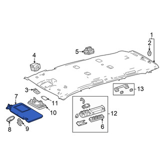 Toyota OE - Left Sun Visor