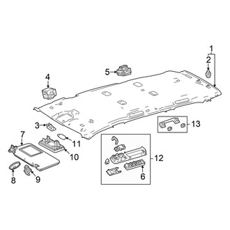 Toyota OE - Roof - Interior Trim (Standard Roof)