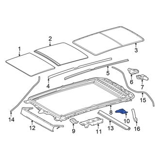 Toyota OE - Rear Left Sunroof Frame Bracket