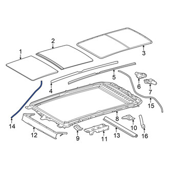 Toyota OE - Front Sunroof Drain Hose
