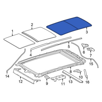Toyota OE - Sunroof Seal
