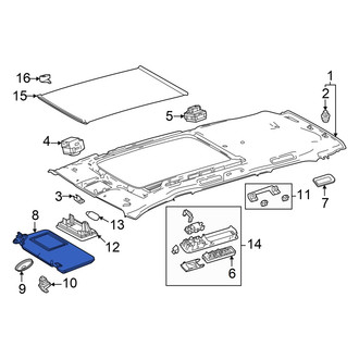 Toyota OE - Left Sun Visor