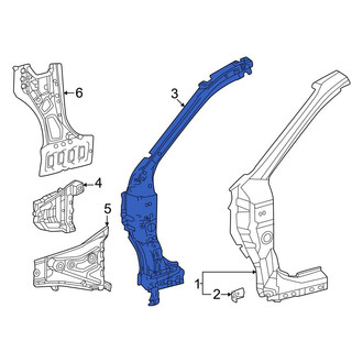 Toyota OE - Left Body A-Pillar Reinforcement