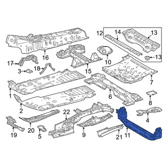 Toyota OE - Center Floor Pan Crossmember