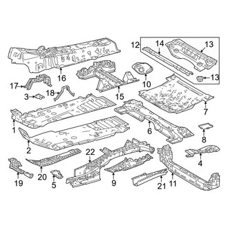 Toyota OE - Pillars, Rocker & Floor - Floor & Rails