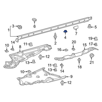 Toyota OE - Upper Rocker Panel Molding Clip