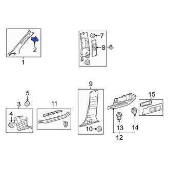 Toyota OE - Body A-Pillar Trim Panel Clip