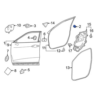 Toyota OE - Front Door Shell Insulator