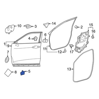 Toyota OE - Rear Lower Door Shell Seal
