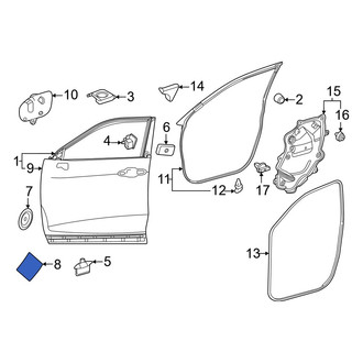 Toyota OE - Front Door Shell Insulator