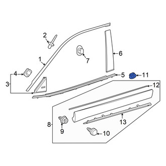 Toyota OE - Door Molding Nut
