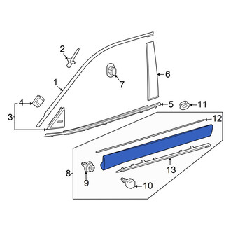 Toyota OE - Front Right Door Molding