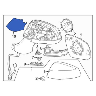 Toyota OE - Front Right Lower Door Mirror Cover