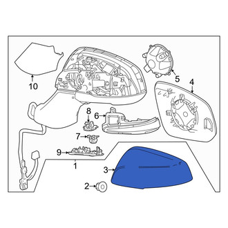 Toyota OE - Front Right Upper Door Mirror Cover