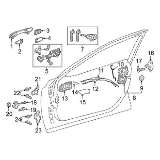 Toyota OE - Front Left Door Lock Operating Rod