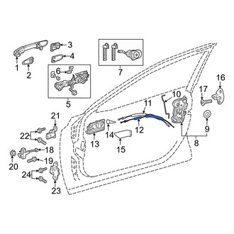 Toyota OE - Front Lower Door Latch Cable