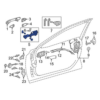 Toyota OE - Front Left Exterior Door Handle Base