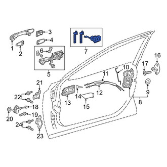 Toyota OE - Front Left Door Lock Cylinder