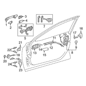 Toyota OE - Front Door - Lock & Hardware