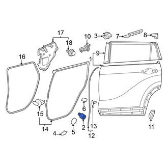 Toyota OE - Front Door Shell Insulator