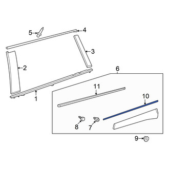 Toyota OE - Door Molding Gasket