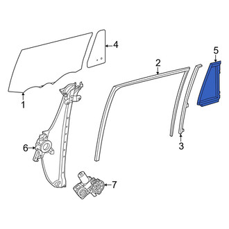 Toyota OE - Rear Left Vent Window Weatherstrip