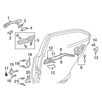 Toyota OE - Window Motor Nut