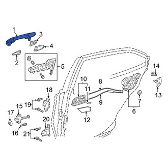 Toyota OE - Rear Outer Exterior Door Handle