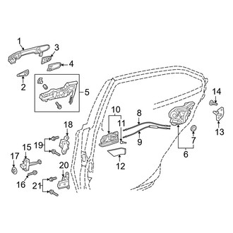 Toyota OE - Rear Door - Lock & Hardware
