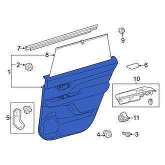 Toyota OE - Rear Left Outer Door Outer Panel