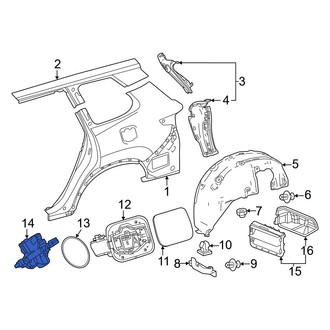Toyota OE - Rear Fuel Filler Door Lock Actuator