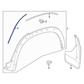 Toyota OE - Front Wheel Arch Molding Gasket