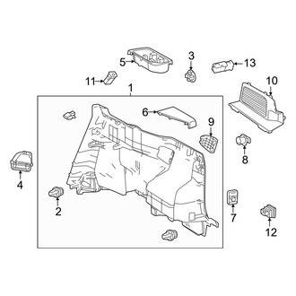 Toyota OE - Quarter Panel - Interior Trim (Luggage Compartment)