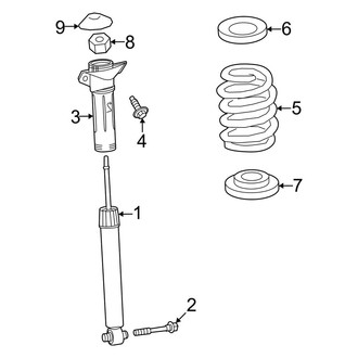 Toyota OE - Rear Suspension - Shocks & Components (FWD)