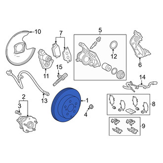 Toyota OE - Rear Disc Brake Rotor