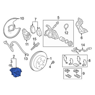 Toyota OE - Rear Wheel Bearing and Hub Assembly