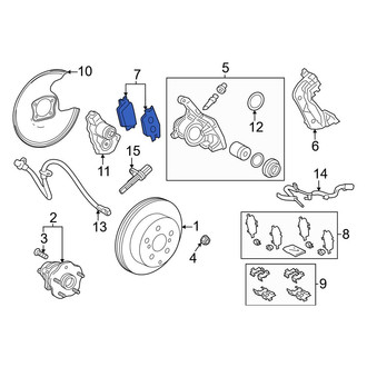 Toyota OE - Rear Disc Brake Pad Set