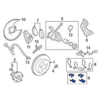 Toyota OE - Rear Disc Brake Pad Set