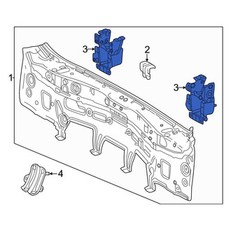 Toyota OE - Rear Left Bumper Impact Bar Bracket