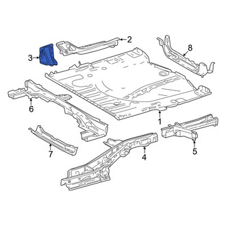 Toyota OE - Rear Left Floor Pan Reinforcement