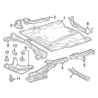 Toyota OE - Rear Body & Floor - Floor & Rails