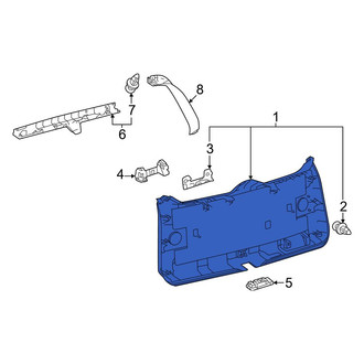 Toyota OE - Rear Left Liftgate Trim