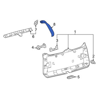 Toyota OE - Rear Left Liftgate Trim