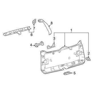 Toyota OE - Lift Gate - Interior Trim