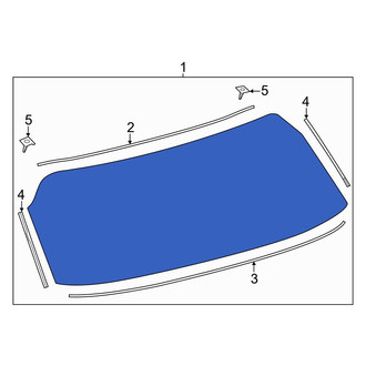 Toyota OE - Rear Liftgate Glass