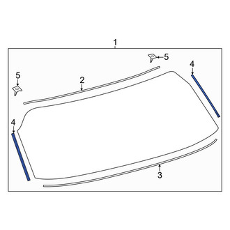 Toyota OE - Rear Liftgate Reveal Molding