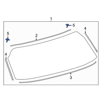 Toyota OE - Left Liftgate Reveal Molding Clip